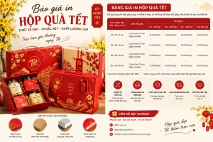 Báo giá in hộp quà Tết: ưu đãi thiết kế cho doanh nghiệp