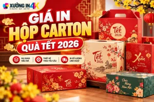 Giá in hộp carton quà Tết 2026: Chọn bao bì xanh, tối ưu ngân sách