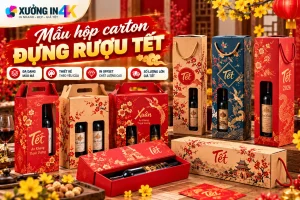 Mẫu hộp carton đựng rượu Tết: Chọn sao cho đẹp và chắc?