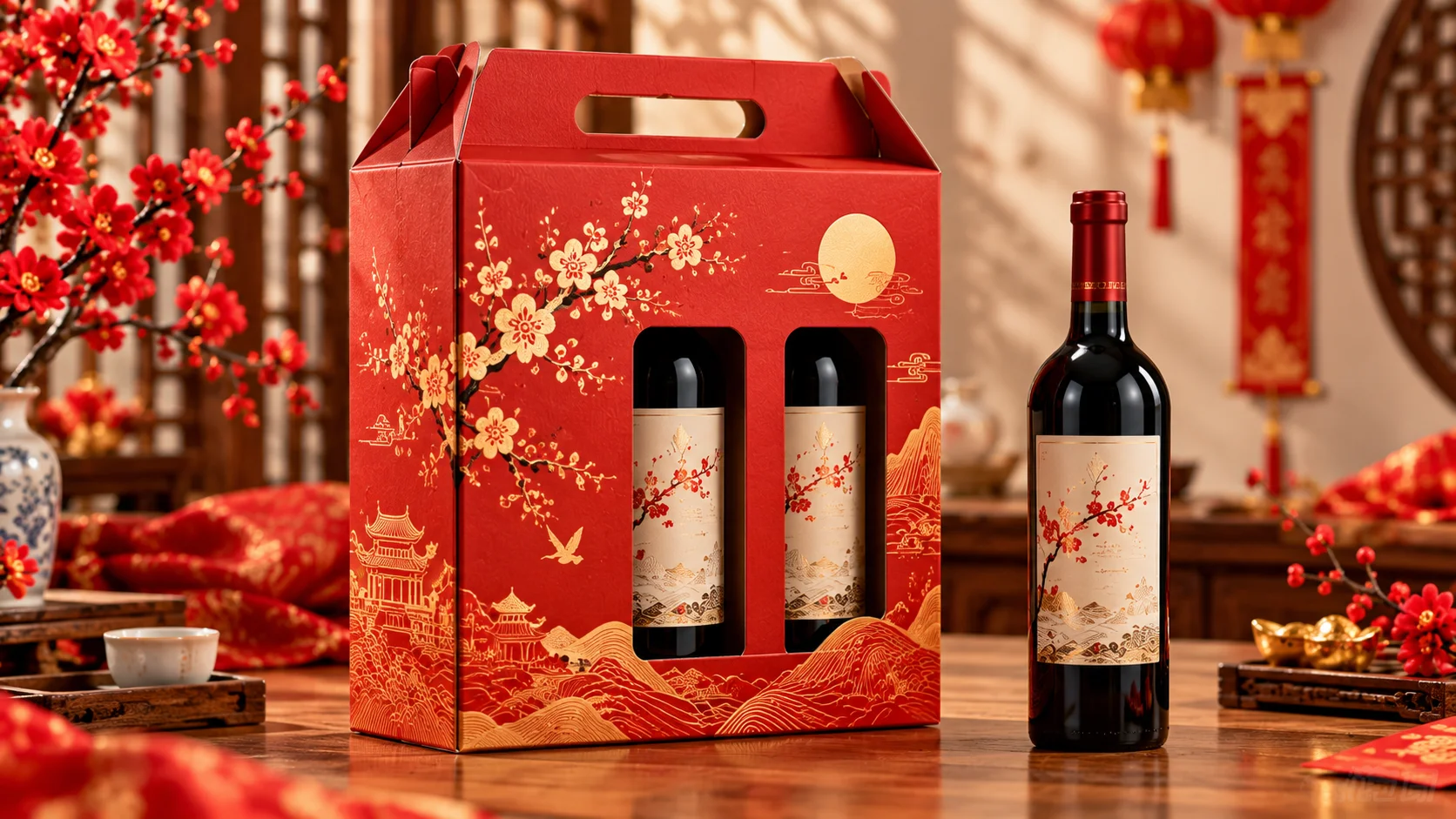 Mẫu hộp carton đựng rượu Tết: Chọn sao cho đẹp và chắc? - mẫu hộp carton đựng rượu Tết 3 Mẫu hộp carton đựng rượu Tết: Chọn sao cho đẹp và chắc? - mẫu hộp carton đựng rượu Tết 3
