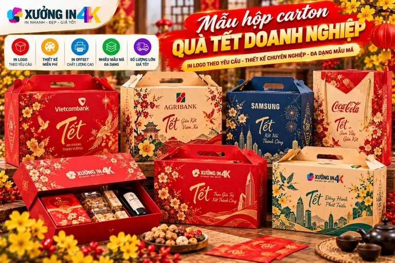 Mẫu hộp carton quà Tết doanh nghiệp: Chọn sao cho phù hợp?